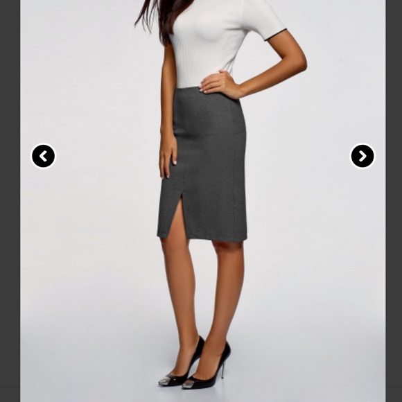 slim fit dress slacks Buy Kinsey Midi Length Pencil Skirt-Grey Color | Skirts for Women main image 0